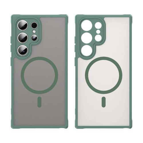 Samsung Galaxy S24 Ultra Zöld Techsuit HaloFrost II MagSafe tok