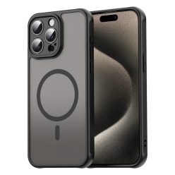   Techsuit - HaloFrost II MagSafe - iPhone 15 Pro Max - Fekete tok