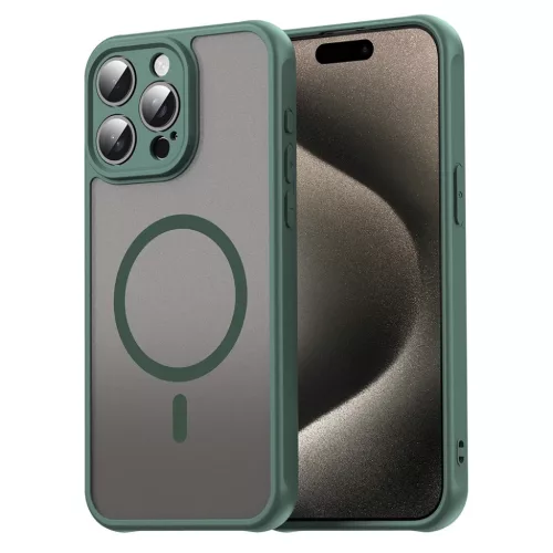 iPhone 15 Pro Max tok - HaloFrost II MagSafe - Zöld - Techsuit