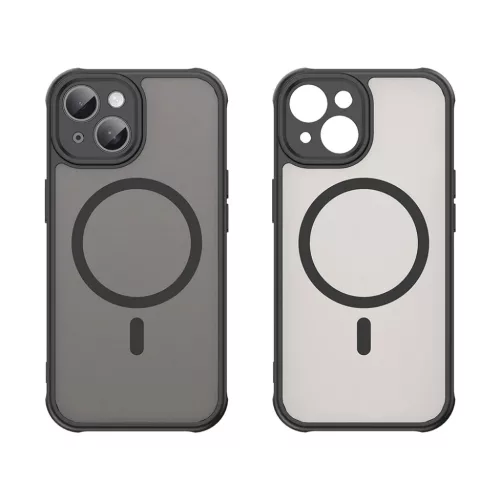 iPhone 15 Plus Techsuit - HaloFrost II MagSafe tok - Fekete.