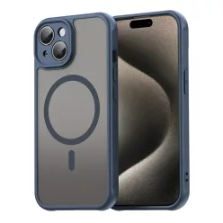 iPhone 15 Plus MagSafe tok - HaloFrost II - Navy Blue