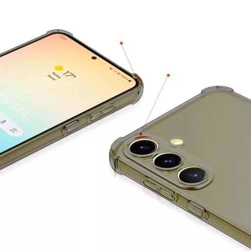 Techsuit - Ütésálló Átlátszó Szilikon MagSafe - Honor X8c - Füstfekete tok