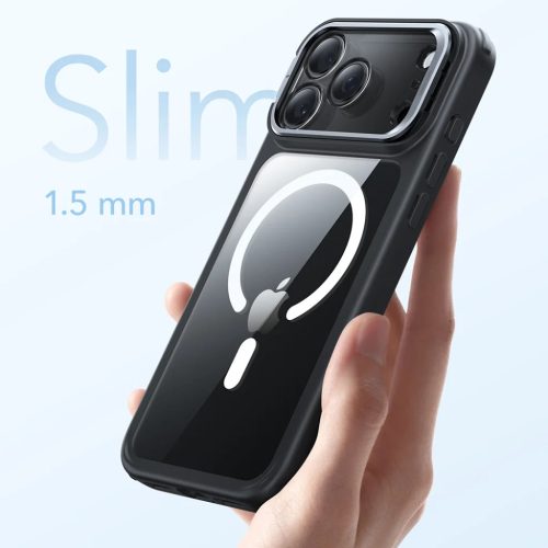 iPhone 17 Pro Max ESR - Classic Classic Hybrid HaloLock Állvány - Átlátszó Fekete tok