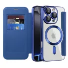 Techsuit - SmartMag Könyv Tok - iPhone 16 Pro - Kék tok