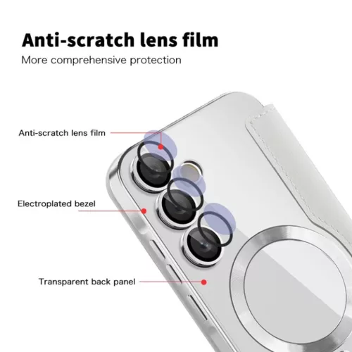 Techsuit - SmartMag Könyvtok - Samsung Galaxy A35 5G - Szürke tok