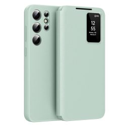   Techsuit - SmartView Sorozat - Samsung Galaxy S23 Ultra - Zöld tok