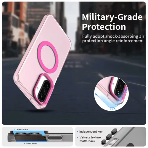 Samsung Galaxy A17 5G Pink Techsuit CandyCase MagSafe tok