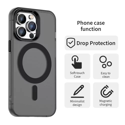 iPhone 13 Pro Max - CandyCase MagSafe tok - Fekete - Techsuit.