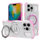iPhone 16 Pro tok - Techsuit - Carbon Shield PRO - Pink Transparent