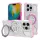 iPhone 16 Pro tok - Techsuit - Carbon Shield PRO - Pink Transparent
