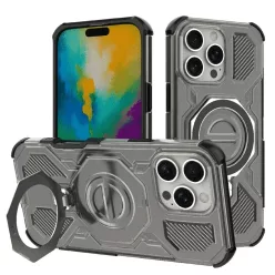   iPhone 16 Pro - Techsuit - Carbon Shield PRO - Füstfekete tok