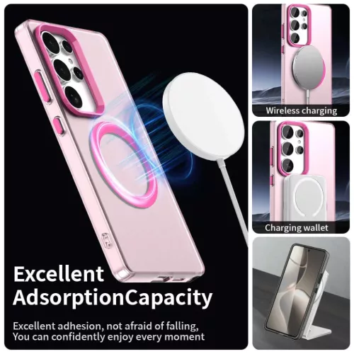 Samsung Galaxy S25 Ultra Rózsaszín Techsuit CandyCase MagSafe tok