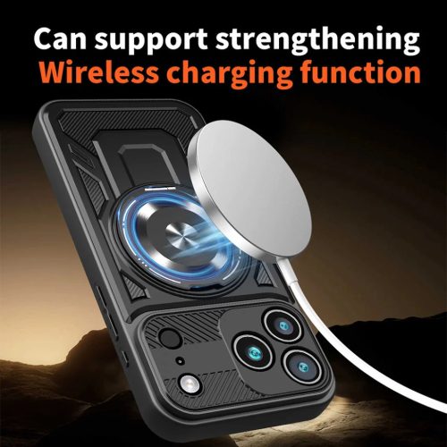 iPhone 17 Pro Max Fekete Techsuit - RuggedCam tok