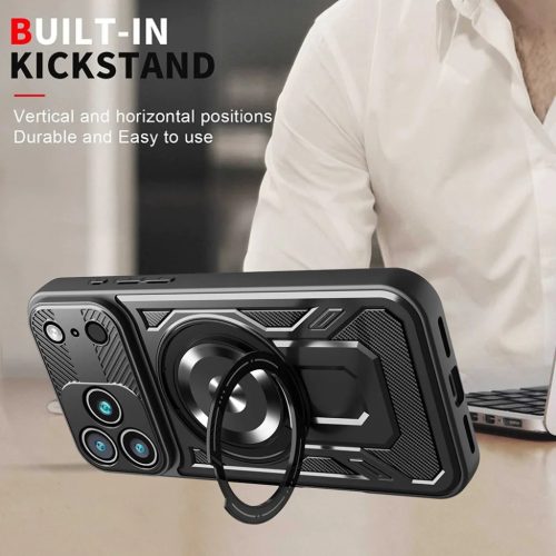 iPhone 17 Pro Max Fekete Techsuit - RuggedCam tok