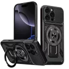 Techsuit - Strapabíró kamerás tok - iPhone 16 Pro - Fekete