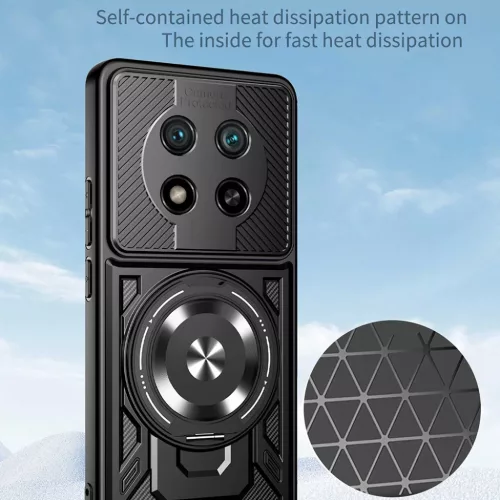 Honor Magic7 Lite / X9c Szürke Techsuit RuggedCam tok