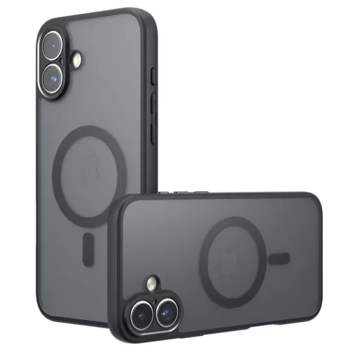 iPhone 16 Techsuit - PureFrost MagSafe - Jeges Fekete tok