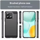 Techsuit - Karbonszilikon - Honor X6c - Fekete tok