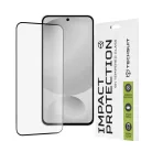 Teljes fedésű / Teljes ragasztós üvegfólia - Techsuit - 111D - Samsung Galaxy S25 FE - Fekete. üvegfólia