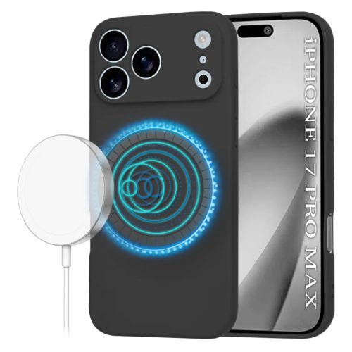 iPhone 17 Pro Max Fekete Techsuit SoftFlex MagSafe tok