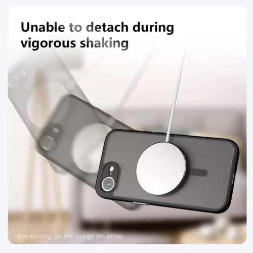 Techsuit - PureFrost MagSafe tok - Honor Magic6 Lite - Fagyos Fekete