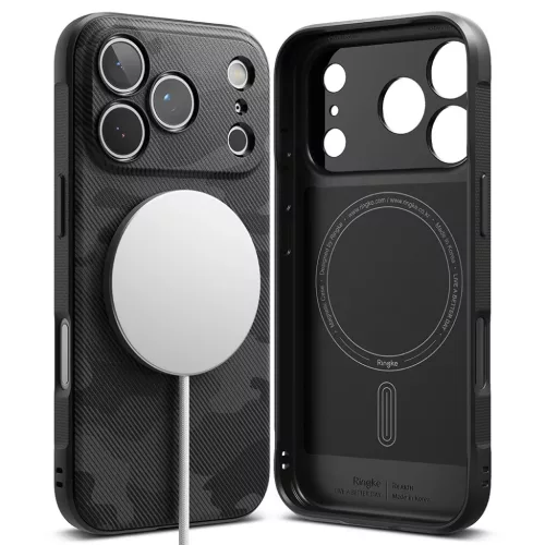 iPhone 17 Pro Camo Black Ringke - Onyx MagSafe tok