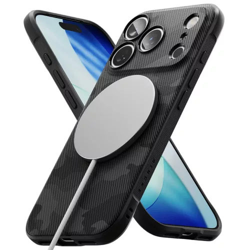 iPhone 17 Pro Camo Black Ringke - Onyx MagSafe tok