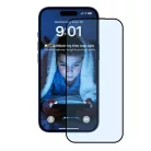 iPhone 17 Air Fekete ANANK 2.5D 5X megerősített ujjlenyomat-mentes képernyővédő üvegfólia