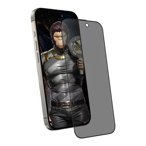iPhone 15 Pro Matt Fekete Blueo - Anti-Peep Üveg üvegfólia