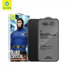 Blueo - Kristály karcálló üveg applikátorral - iPhone 15 Pro Max - Fekete üvegfólia