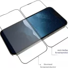Blueo - Tükröződésmentes HD Üveg Applikátorral - iPhone 15 Pro - Fekete üvegfólia