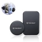 Techsuit - (2 csomag) Fémlemez (MP02) - PU bőrborítású - Fekete