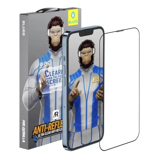 iPhone 17 Air Fekete Blueo Anti-Reflective HD Üveg Applikátorral Pro üvegfólia