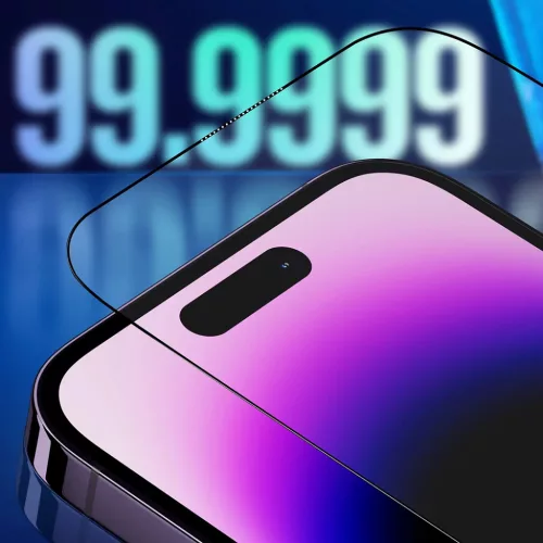 iPhone 17 Air Fekete Blueo - Sapphire képernyővédő applikátorral Pro üvegfólia
