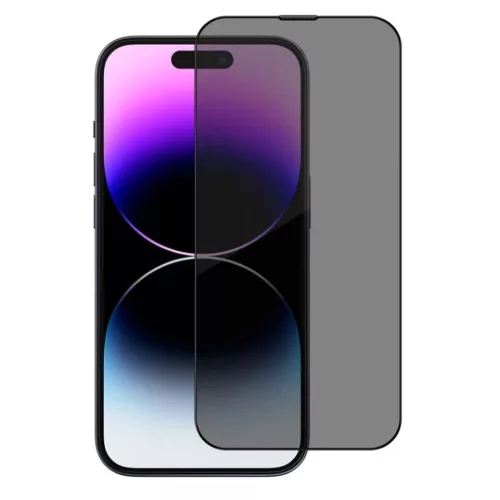 iPhone 16 Pro Max / iPhone 17 Pro Max Fekete Blueo Sapphire Privacy Képernyővédő Alkalmazási Segédeszközzel üvegfólia