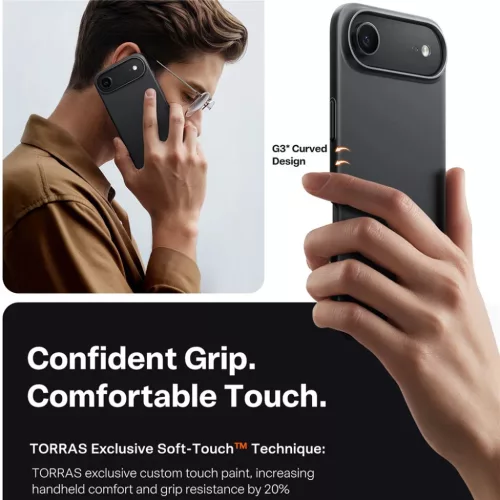 iPhone 17 Air Fekete Torras - SlimFit MagSafe széria tok