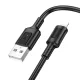 Borofone BX111 Feliz - USB - C típusú kábel - 3A 1 méter fekete