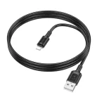 Borofone BX111 Feliz - USB - C típusú kábel - 3A 1 méter fekete