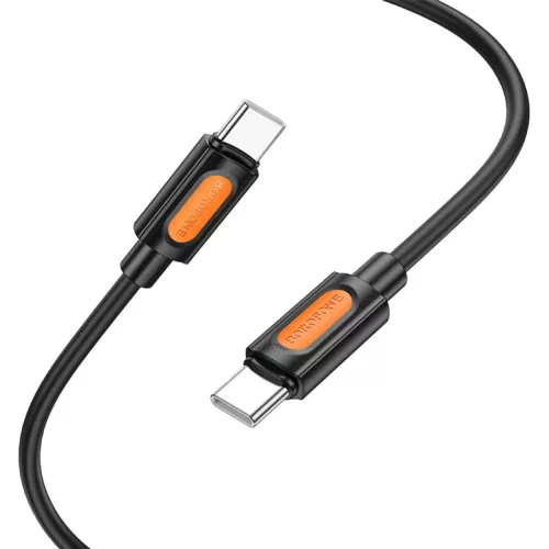 Borofone Kábel BX114 Structure - Type C to Type C - PD 60W 3A 1 méter fekete