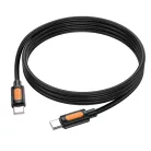 Borofone Kábel BX114 Structure - Type C to Type C - PD 60W 3A 1 méter fekete