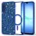 Samsung Galaxy A17 5G Techsuit - Luxury Glitter MagSafe - Deep Blue tok