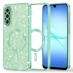   Samsung Galaxy A17 5G Light Green Techsuit - Luxury Glitter MagSafe tok