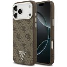 iPhone 17 Pro Max Guess Hardcase 4G Triangle Logo MagSafe (GUHMP17XP4TSRCMW) - Barna tok