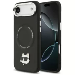   iPhone 17 Air Karl Lagerfeld Choupette Pin MagSafe tok Fekete