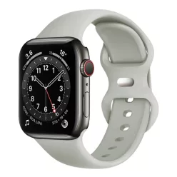   Techsuit - óraszíj (W031) - Apple Watch 1/2/3/4/5/6/7/8/9/10/SE/SE 2 (38/40/41/42mm) - Szürke.