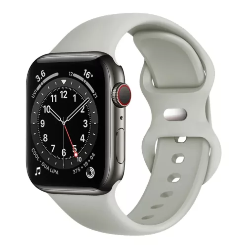Techsuit - óraszíj (W031) - Apple Watch 1/2/3/4/5/6/7/8/9/10/SE/SE 2 (38/40/41/42mm) - Szürke.