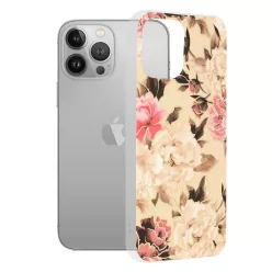   iPhone 13 Pro Max Mary Berry Natúr Techsuit Márvány Sorozat tok