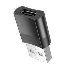 HOCO UA17 USB-A/USB-C OTG Adapter fekete