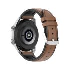 Techsuit - Óraszíj 20mm (W007) - Samsung Galaxy Watch 4/5/Active 2, Huawei Watch GT 3 (42mm)/GT 3 Pro (43mm) - Barna