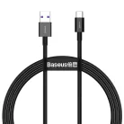 Baseus Superior USB - USB Type-C gyors töltés adatkábel 66 W (11 V / 6 A) Huawei SuperCharge SCP 1 m fekete (CATYS-01)
